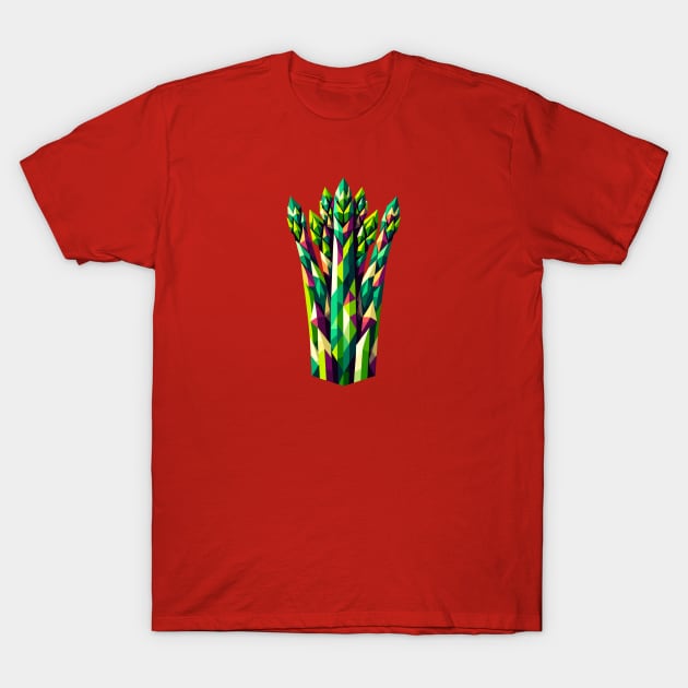 Abstract Geometric Asparagus - Color Design T-Shirt by AmandaOlsenDesigns